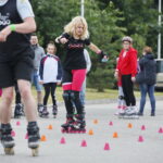 Grupowa jazda na rolkach / Marzena Mąkosa / Radio Kielce