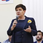 Spotkanie wicepremier Beaty Szydło z mieszkańcami Starachowic w Starostwie Powiatowym. Na zdjęciu: Beata Szydło - wicepremier / Marzena Mąkosa / Radio Kielce