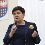 Spotkanie wicepremier Beaty Szydło z mieszkańcami Starachowic w Starostwie Powiatowym. Na zdjęciu: Beata Szydło - wicepremier / Marzena Mąkosa / Radio Kielce
