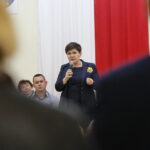 Spotkanie wicepremier Beaty Szydło z mieszkańcami Starachowic w Starostwie Powiatowym. Na zdjęciu: Beata Szydło - wicepremier / Marzena Mąkosa / Radio Kielce