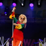 Koncert Margaret na kieleckim Rynku. Na zdjęciu: Margaret (Małgorzata Jamroży) - piosenkarka / Marzena Mąkosa / Radio Kielce