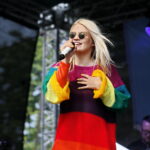 Koncert Margaret na kieleckim Rynku. Na zdjęciu: Margaret (Małgorzata Jamroży) - piosenkarka / Marzena Mąkosa / Radio Kielce