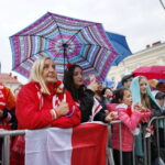 Strefa kibica na kieleckim Rynku. Mundial 2018. Mecz Kolumbia - Polska / Marzena Mąkosa / Radio Kielce