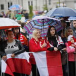 Strefa kibica na kieleckim Rynku. Mundial 2018. Mecz Kolumbia - Polska / Marzena Mąkosa / Radio Kielce