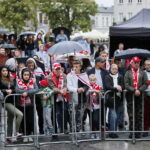 Strefa kibica na kieleckim Rynku. Mundial 2018. Mecz Kolumbia - Polska / Marzena Mąkosa / Radio Kielce
