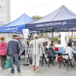 Niebieskie Miasteczko na placu Artystów w Kielcach / Marzena Mąkosa / Radio Kielce