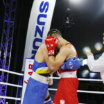 Mecz Polska - Turcja w ramach Światowej Konfrontacji Boksu Olimpijskiego. Bartosz Gołębiewski – Onder Sipal / Marzena Mąkosa / Radio Kielce