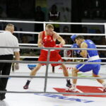 Mecz Polska - Turcja w ramach Światowej Konfrontacji Boksu Olimpijskiego. Daniel Adamiec – Utku Erdogan / Marzena Mąkosa / Radio Kielce