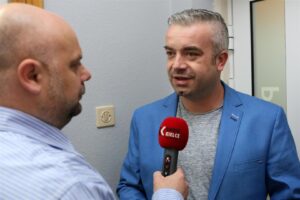 Rafał Szymczyk Paweł Jańczyk rzecznik prasowy Korony Kielce / Robert Felczak / Radio Kielce