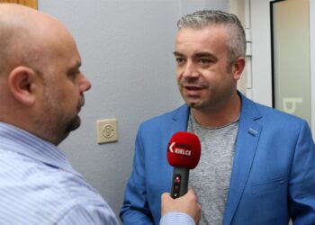 Rafał Szymczyk Paweł Jańczyk rzecznik prasowy Korony Kielce / Robert Felczak / Radio Kielce