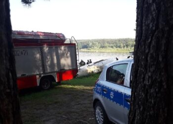 Wypadek motolotni nad zalewem w Chańczy / Policja