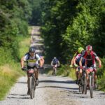 Rywalizacja na trasie II etapu Korony Świętokrzyskiej 2018 Wąchock / Poland Bike / Radio Kielce