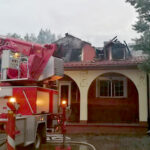 Pożar zajazdu w Szczeglinie / KP PSP Busko-Zdrój