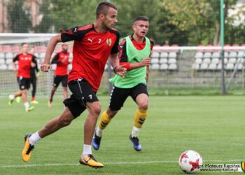 Sparing Korona Kielce seniorzy - Korona Kielce juniorzy. Marcin Cebula / Mateusz Kępiński - Korona Kielce / Sparing Korona Kielce seniorzy - Korona Kielce juniorzy. Marcin Cebula