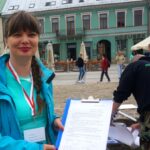 Kielce. Protest „STOP ACTA 2”. Na zdjęciu: Magdalena Fogiel-Litwinek z Kukiz'15 / Michał Kita / Radio Kielce