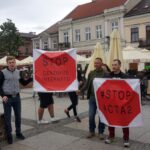 Kielce. Protest „STOP ACTA 2” / Michał Kita / Radio Kielce