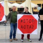 Kielce. Protest „STOP ACTA 2” / Michał Kita / Radio Kielce