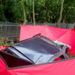 Zderzenie ciężarówki z samochodem osobowym / Ewa Pociejowska-Gawęda / Radio Kielce