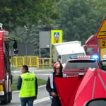 Zderzenie ciężarówki z samochodem osobowym / Ewa Pociejowska-Gawęda / Radio Kielce