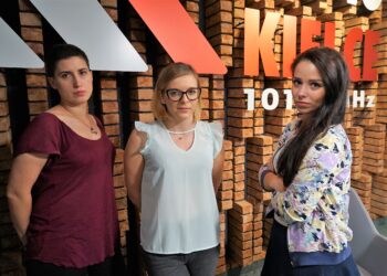 Pokolenie M. Body painting. Na zdjęciu od lewej: Katarzyna Prędotka, Iweta Pietrzyk, Monika Miller / Bartłomiej Zapała / Radio Kielce