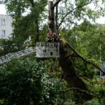 Kielce. Awaria wodociągu na rogu ulic Pocieszka i Nowowiejskiej / Michał Kita / Radio Kielce