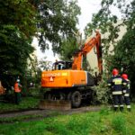 Kielce. Awaria wodociągu na rogu ulic Pocieszka i Nowowiejskiej / Michał Kita / Radio Kielce