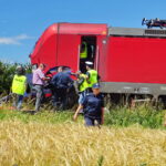 Śmiertelny wypadek na strzeżonym przejeździe kolejowym w miejscowości Skroniów / Ewa Pociejowska-Gawęda / Radio Kielce