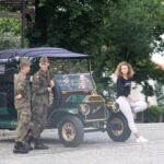 Wyjazdowa audycja "Stacja: wakacje" na Rynku w Sandomierzu / Arkadiusz Miller / Radio Kielce