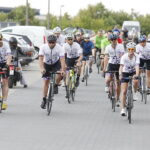 10.07.2018 Kielce. Rajd rowerowy ginekologów onkologów Ride 4 Woman przybył pod ŚCO / Jarosław Kubalski / Radio Kielce