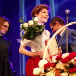 01.07.2018 Kielce. Teatr Żeromskiego. Gala plebiscytu "O Dziką Różę". Nagrody od mediów. Magdalena Grąziowska / Jarosław Kubalski / Radio Kielce
