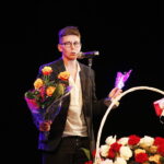 01.07.2018 Kielce. Teatr Żeromskiego. Gala plebiscytu "O Dziką Różę". Nagroda Andrzeja Kozieji. Dawid Żłobiński / Jarosław Kubalski / Radio Kielce