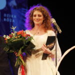 01.07.2018 Kielce. Teatr Żeromskiego. Gala plebiscytu "O Dziką Różę". "Dziką Różę" od dziennikarzy otrzymała aktorka Anna Antoniewicz / Jarosław Kubalski / Radio Kielce