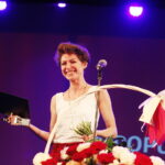 01.07.2018 Kielce. Teatr Żeromskiego. Gala plebiscytu "O Dziką Różę". Najlepsza aktorka - Magdalena Grąziowska / Jarosław Kubalski / Radio Kielce