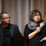 02.07.2018 Kielce. Stowarzyszenie im. Jana Karskiego. Dyskusja okół książki prof. Barbary Engelking i prof. Dariusza Libionki „Dalej jest noc. Losy Żydów w wybranych powiatach okupowanej Polski”. Prof. Dariusz Libionka i prof. Barbara Engelking / Jarosław Kubalski / Radio Kielce