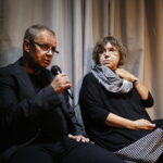 02.07.2018 Kielce. Stowarzyszenie im. Jana Karskiego. Dyskusja okół książki prof. Barbary Engelking i prof. Dariusza Libionki „Dalej jest noc. Losy Żydów w wybranych powiatach okupowanej Polski”. Prof. Dariusz Libionka i prof. Barbara Engelking / Jarosław Kubalski / Radio Kielce