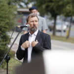 04.07.2018 Kielce. Uroczystości w 72 rocznicy pogromu ludności żydowskiej. Włodzimierz Kac przewodniczący Gminy Wyznaniowej Żydowskiej w Katowicach / Jarosław Kubalski / Radio Kielce