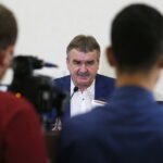 10.07.2018 Kielce. UM. Konferencja prezydenta miasta w sprawie inwestycji przy ul. Jana Karskiego,  a także kwestii finansowania PGE Vive Kielce. Prezydent Wojciech Lubawski / Jarosław Kubalski / Radio Kielce