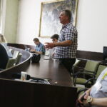 10.07.2018 Kielce. UM. Konferencja prezydenta miasta w sprawie inwestycji przy ul. Jana Karskiego,  a także kwestii finansowania PGE Vive Kielce / Jarosław Kubalski / Radio Kielce