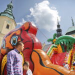 22.07.2018 Kielce. Ogólnopolski Festyn Misyjny świętego Krzysztofa przed kielecką bazyliką katedralną / Jarosław Kubalski / Radio Kielce