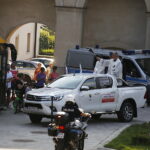 Jacques Koffi Oi Koffi poświęcili pojazdy / Jarosław Kubalski / Radio Kielce