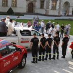 Jacques Koffi Oi Koffi poświęcili pojazdy / Jarosław Kubalski / Radio Kielce