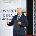 28.07.2018 Morawica. Otwarto „Kino za Rogiem”. Burmistrz Marian Buras / Jarosław Kubalski / Radio Kielce