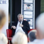 28.07.2018 Morawica. Otwarto „Kino za Rogiem”. Aktor Marian Dziędziel / Jarosław Kubalski / Radio Kielce