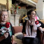 Komaszyce. Audycja „Niedziela z Gwiazdą”. Na zdjęciu od lewej: Katarzyna Gaertner i Magdalena Sitek / Krzysztof Bujnowicz / Radio Kielce