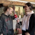 Komaszyce. Audycja „Niedziela z Gwiazdą”. Na zdjęciu od lewej: Bartek Gaertner i Magdalena Sitek / Krzysztof Bujnowicz / Radio Kielce