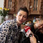 Komaszyce. Audycja „Niedziela z Gwiazdą”. Na zdjęciu od lewej: Elwira Sibida i Bartek Gaertner / Krzysztof Bujnowicz / Radio Kielce