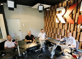 Punkty widzenia. Na zdjęciu od lewej kieleccy radni: Witold Borowiec, Piotr Kisiel, Marcin Chłodnicki i Rafał Szymczyk - Radio Kielce / Marzena Mąkosa / Radio Kielce