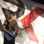 Koncertowe Lato z Radiem Kielce. Koncert zespołu ANKH w Parku Miejskim w Kielcach. Na zdjęciu: Michał Pastuszka - gitara / Marzena Mąkosa / Radio Kielce