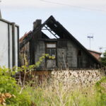 Pożar przy ulicy Łódzkiej / Marzena Mąkosa / Radio Kielce