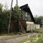 Pożar przy ulicy Łódzkiej / Marzena Mąkosa / Radio Kielce